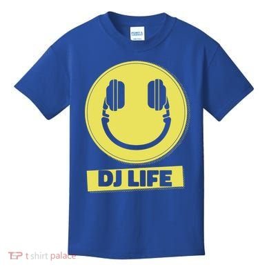 Dj Life Smiley Face Kids T-Shirt