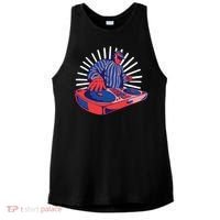 DJ Mixer Ladies PosiCharge Tri-Blend Wicking Tank thumb 0