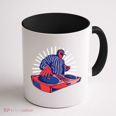 DJ Mixer Coffee Mug back