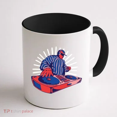 DJ Mixer Coffee Mug back