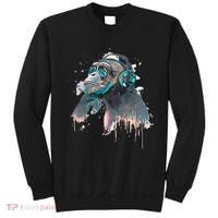DJ Monkey Thinker Hipster Sweatshirt thumb 0