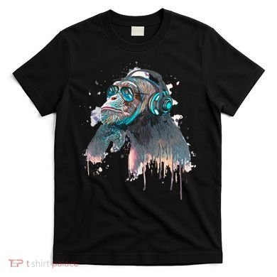 DJ Monkey Thinker Hipster T-Shirt