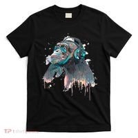 DJ Monkey Thinker Hipster T-Shirt thumb 0