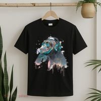 DJ Monkey Thinker Hipster T-Shirt thumb 2