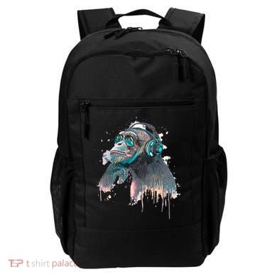 DJ Monkey Thinker Hipster Backpack
