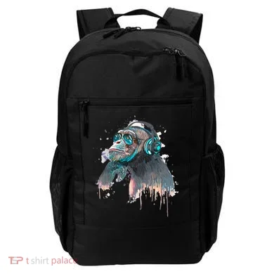 DJ Monkey Thinker Hipster Backpack