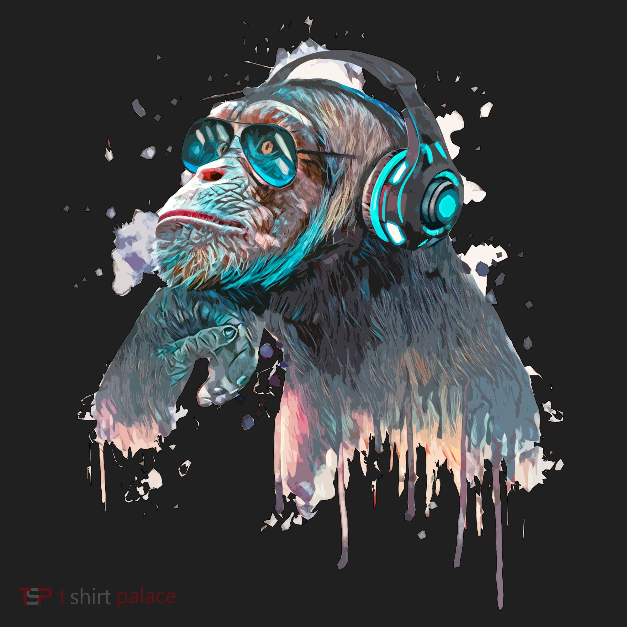 DJ Monkey Thinker Hipster Beanie