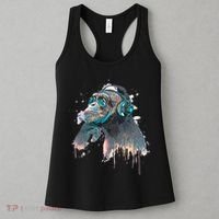 DJ Monkey Thinker Hipster Women's Tank Top thumb 3