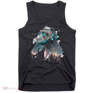 DJ Monkey Thinker Hipster Tank Top