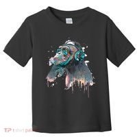DJ Monkey Thinker Hipster Toddler T-Shirt thumb 0