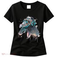 DJ Monkey Thinker Hipster Women's T-Shirt thumb 0
