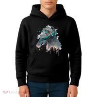 DJ Monkey Thinker Hipster Kids Hoodie thumb 4