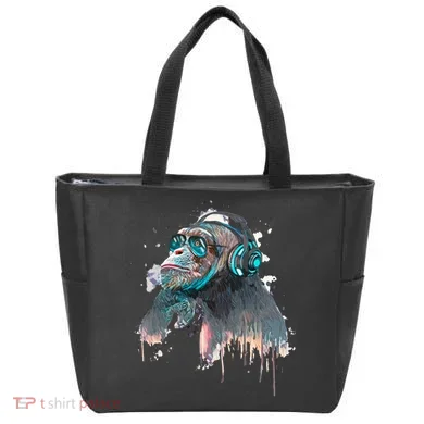 DJ Monkey Thinker Hipster Tote Bag