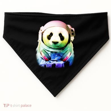 DJ Panda Astronaut USA-Made Doggie Bandana