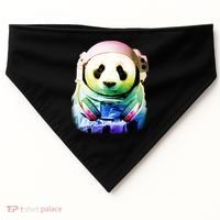 DJ Panda Astronaut USA-Made Doggie Bandana thumb 0