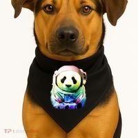 DJ Panda Astronaut USA-Made Doggie Bandana thumb 1