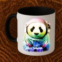 DJ Panda Astronaut Coffee Mug thumb 2