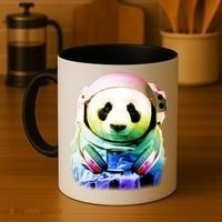 DJ Panda Astronaut Coffee Mug thumb 4
