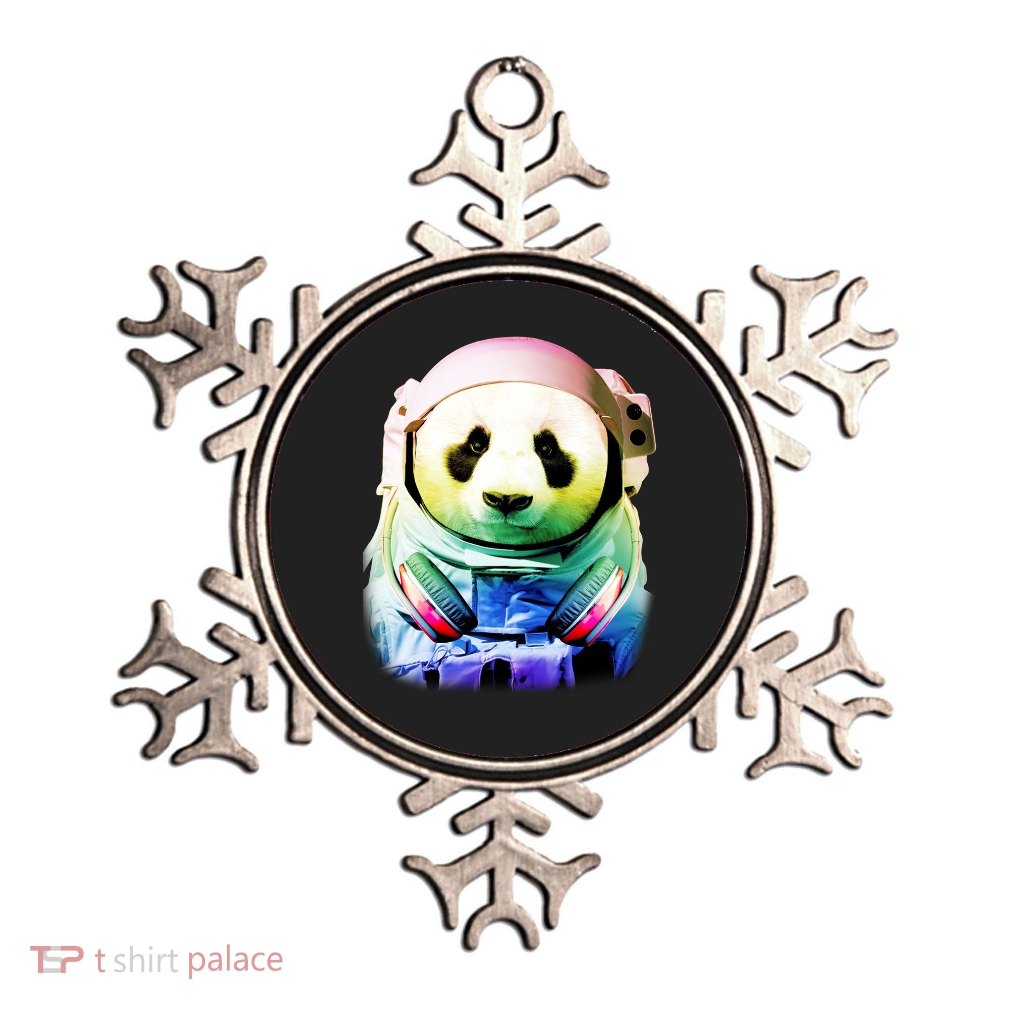 DJ Panda Astronaut Ornament