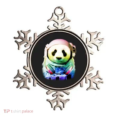 DJ Panda Astronaut Ornament