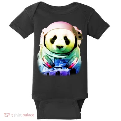 DJ Panda Astronaut Baby Bodysuit