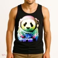 DJ Panda Astronaut Tank Top thumb 3