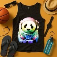DJ Panda Astronaut Tank Top thumb 4