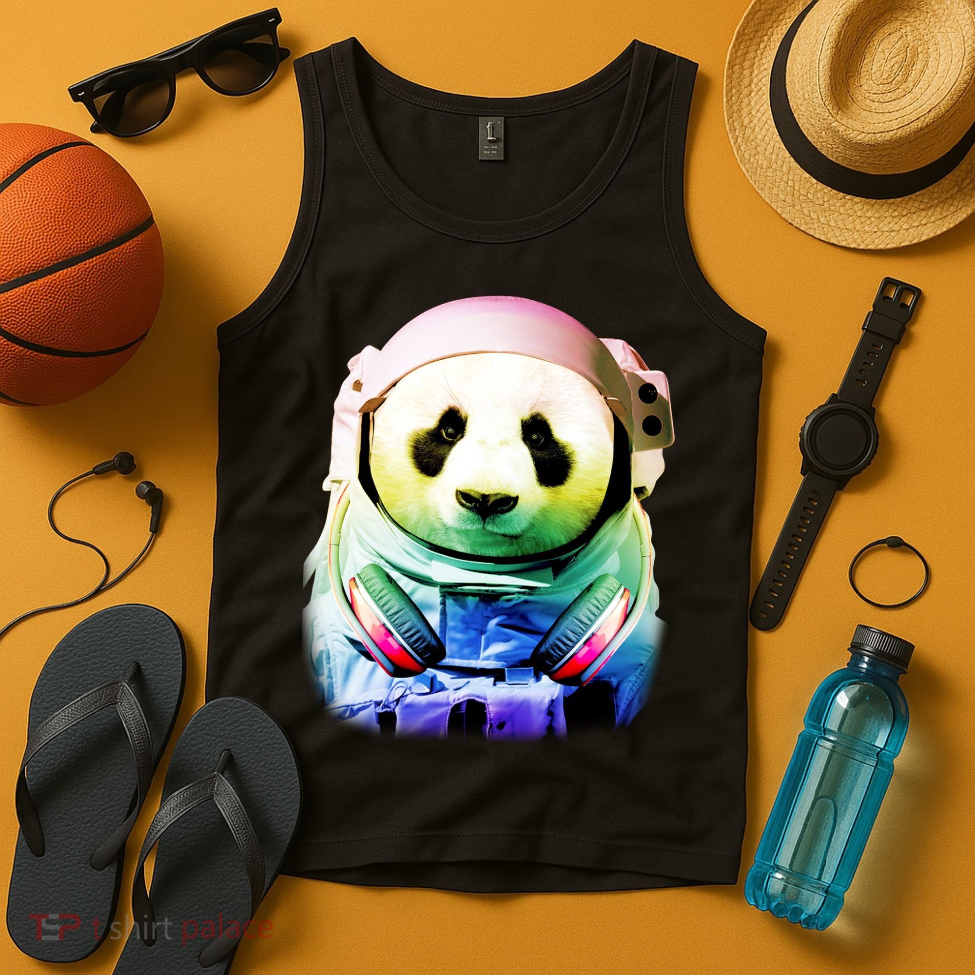 DJ Panda Astronaut Tank Top