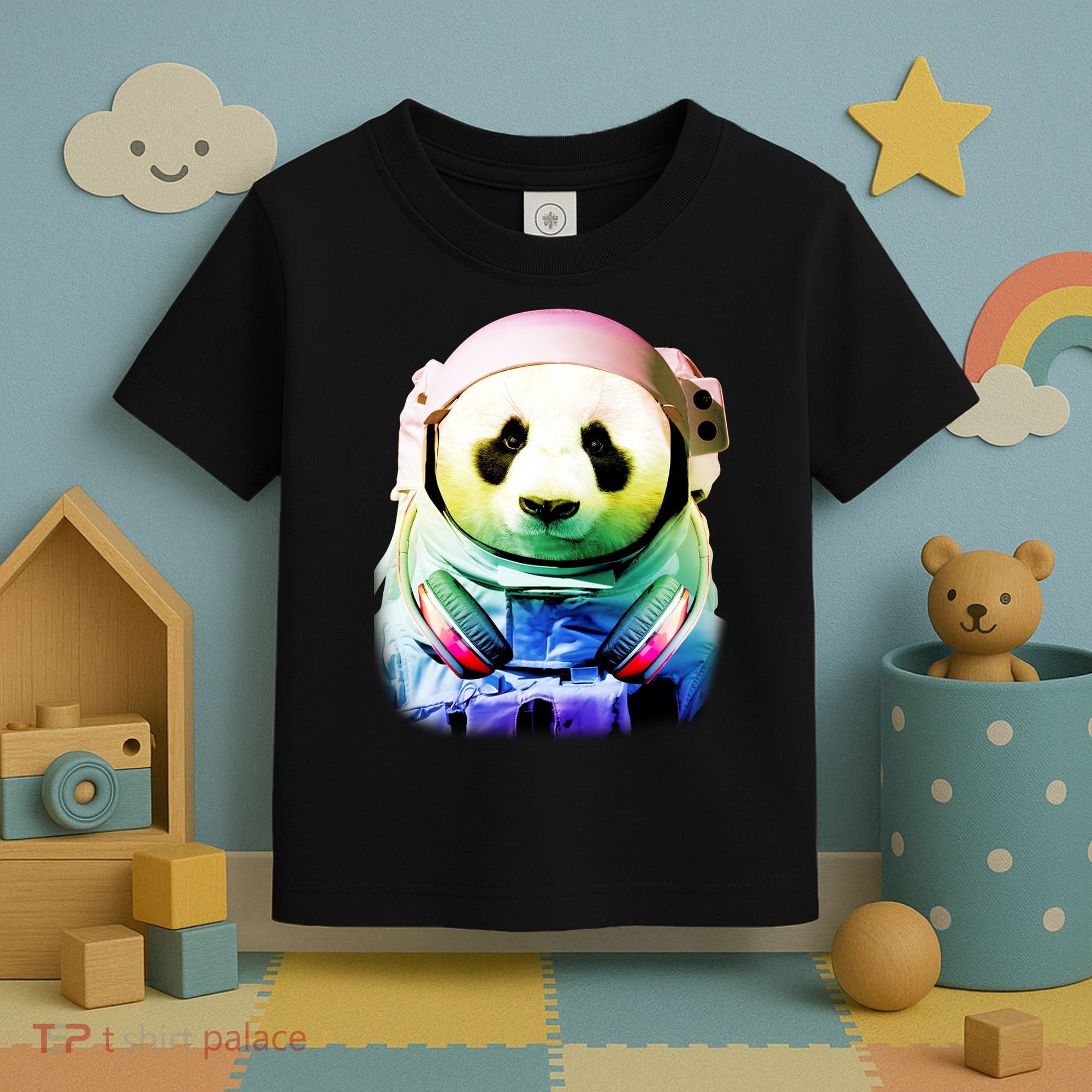 DJ Panda Astronaut Toddler T-Shirt