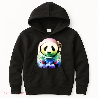 DJ Panda Astronaut Kids Hoodie