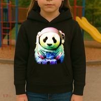 DJ Panda Astronaut Kids Hoodie thumb 3