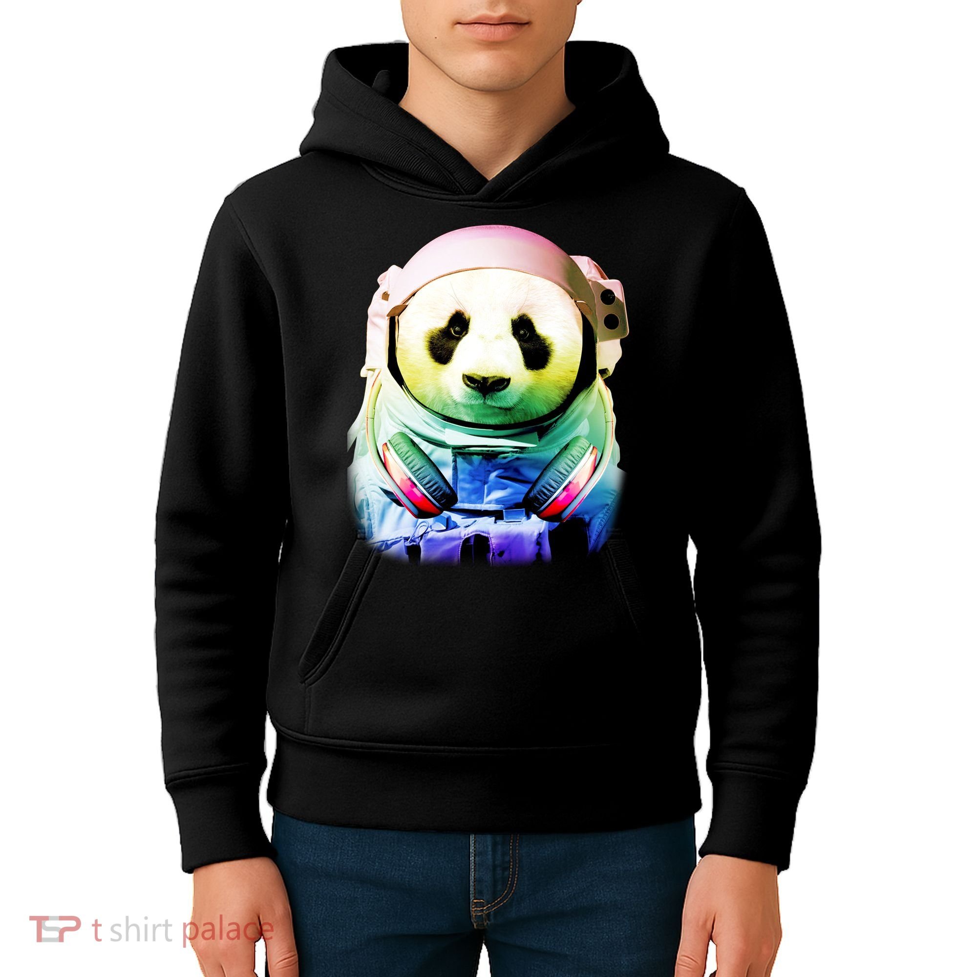 DJ Panda Astronaut Kids Hoodie