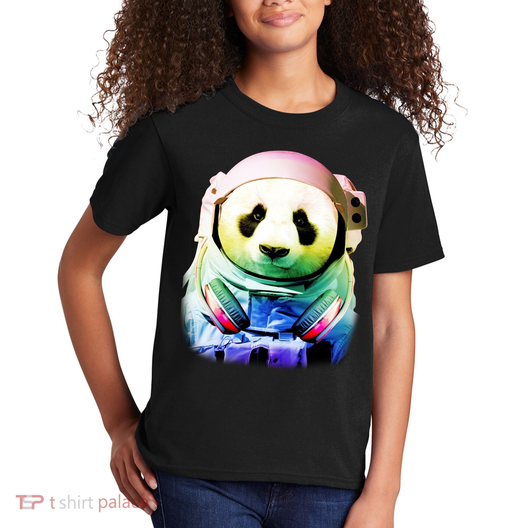 DJ Panda Astronaut Kids T-Shirt