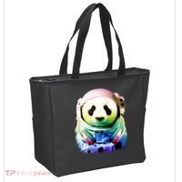 DJ Panda Astronaut Tote Bag thumb 2
