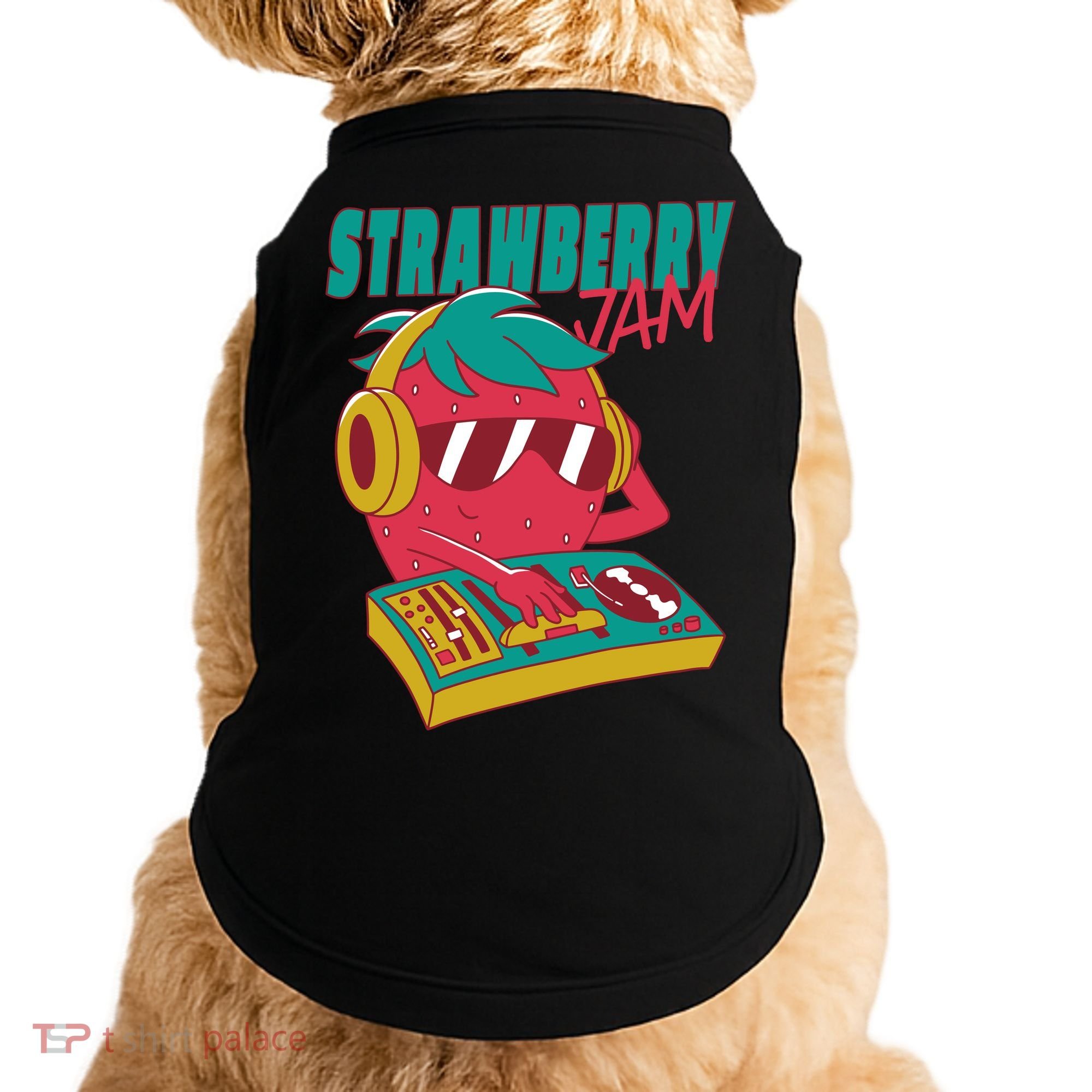 DJ Strawberry Jam Doggie Tank