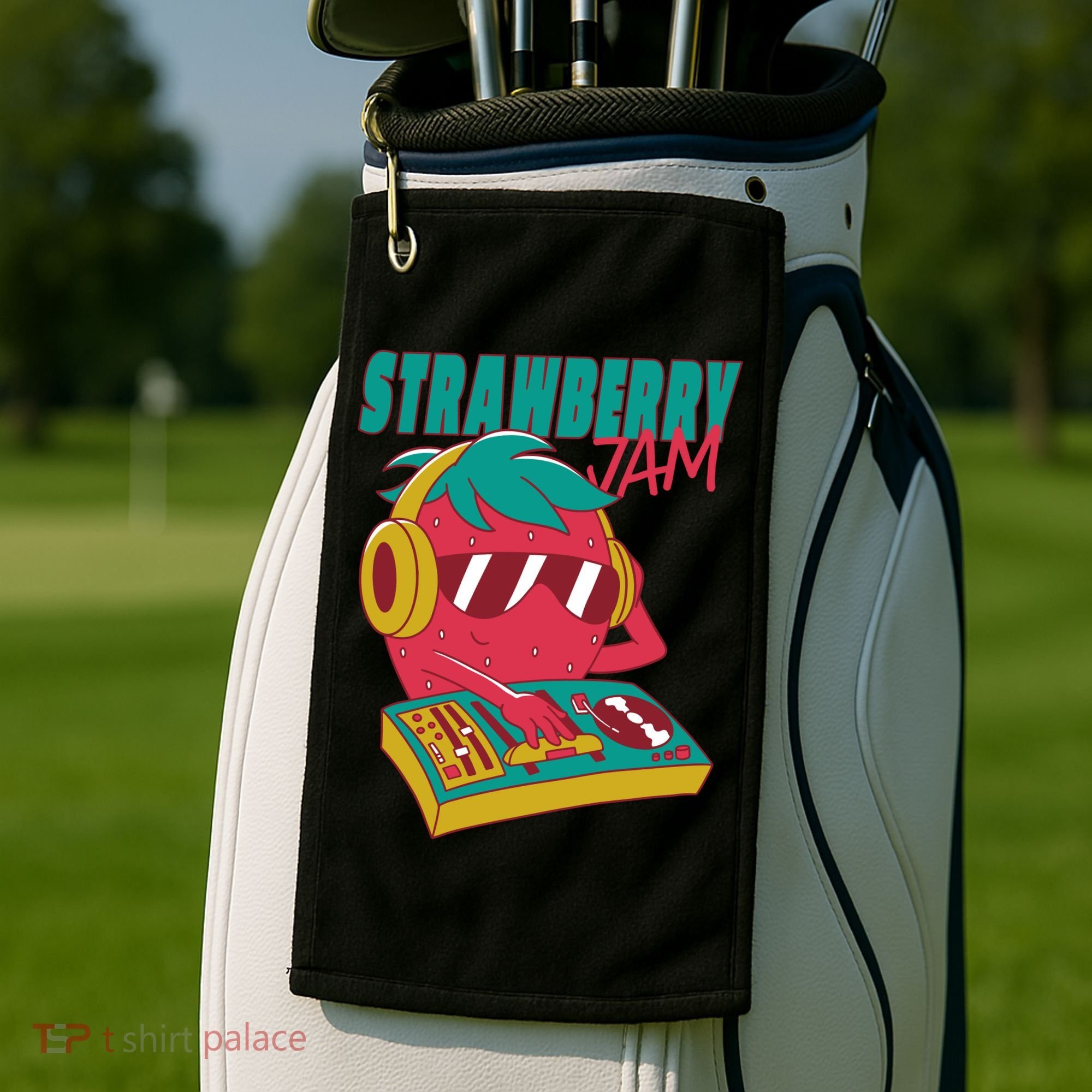 DJ Strawberry Jam Golf Towel