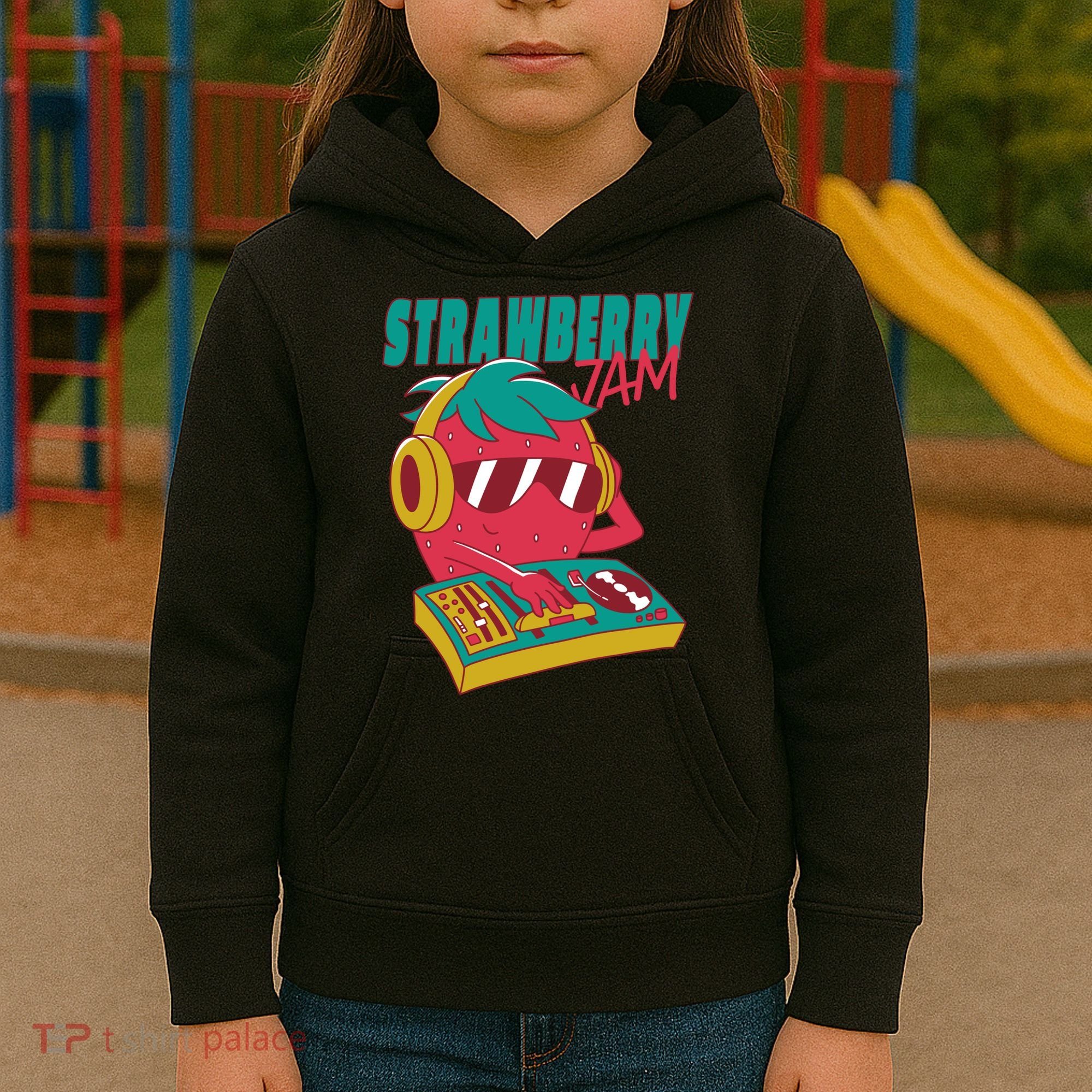 DJ Strawberry Jam Kids Hoodie