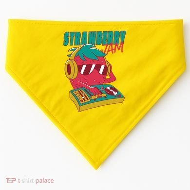 DJ Strawberry Jam USA-Made Doggie Bandana