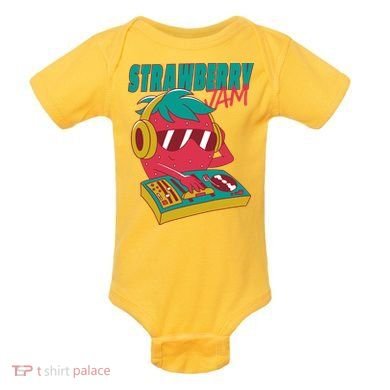 DJ Strawberry Jam Baby Bodysuit