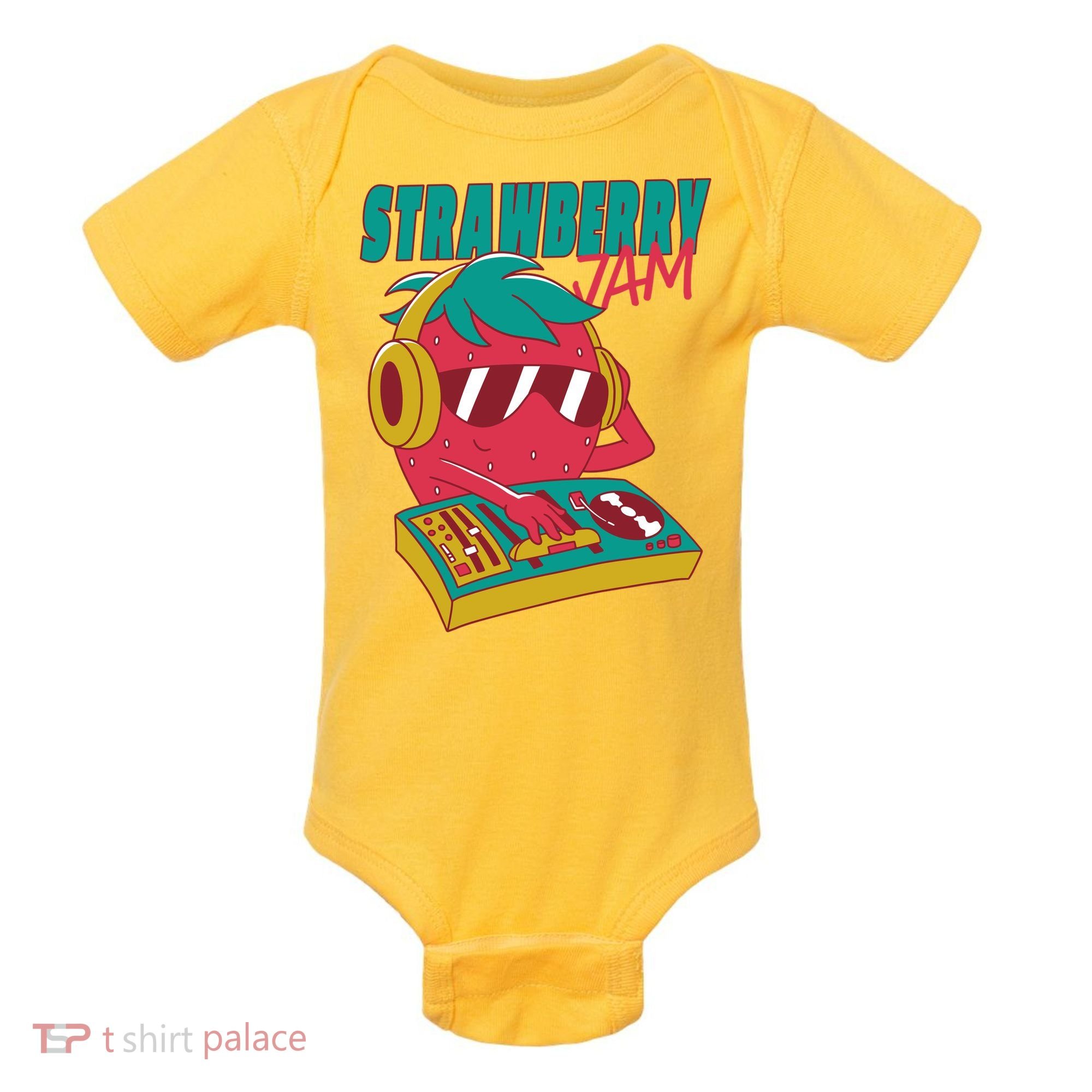 DJ Strawberry Jam Baby Bodysuit