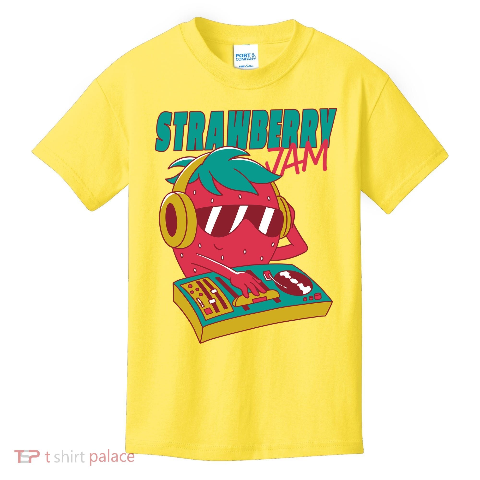 DJ Strawberry Jam Kids T-Shirt