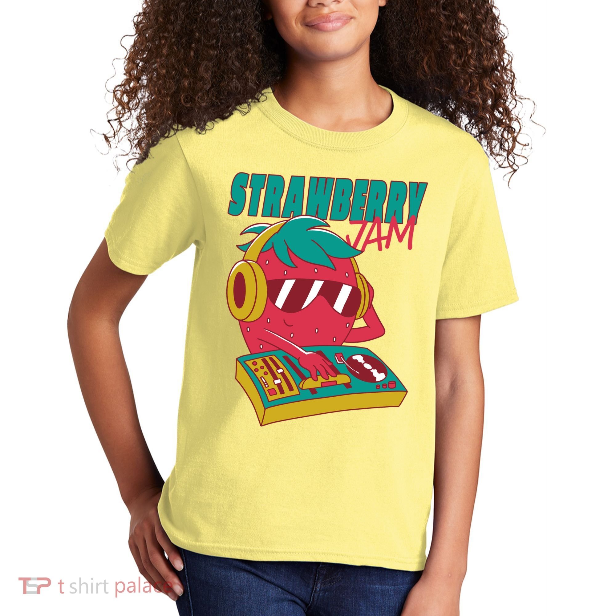 DJ Strawberry Jam Kids T-Shirt