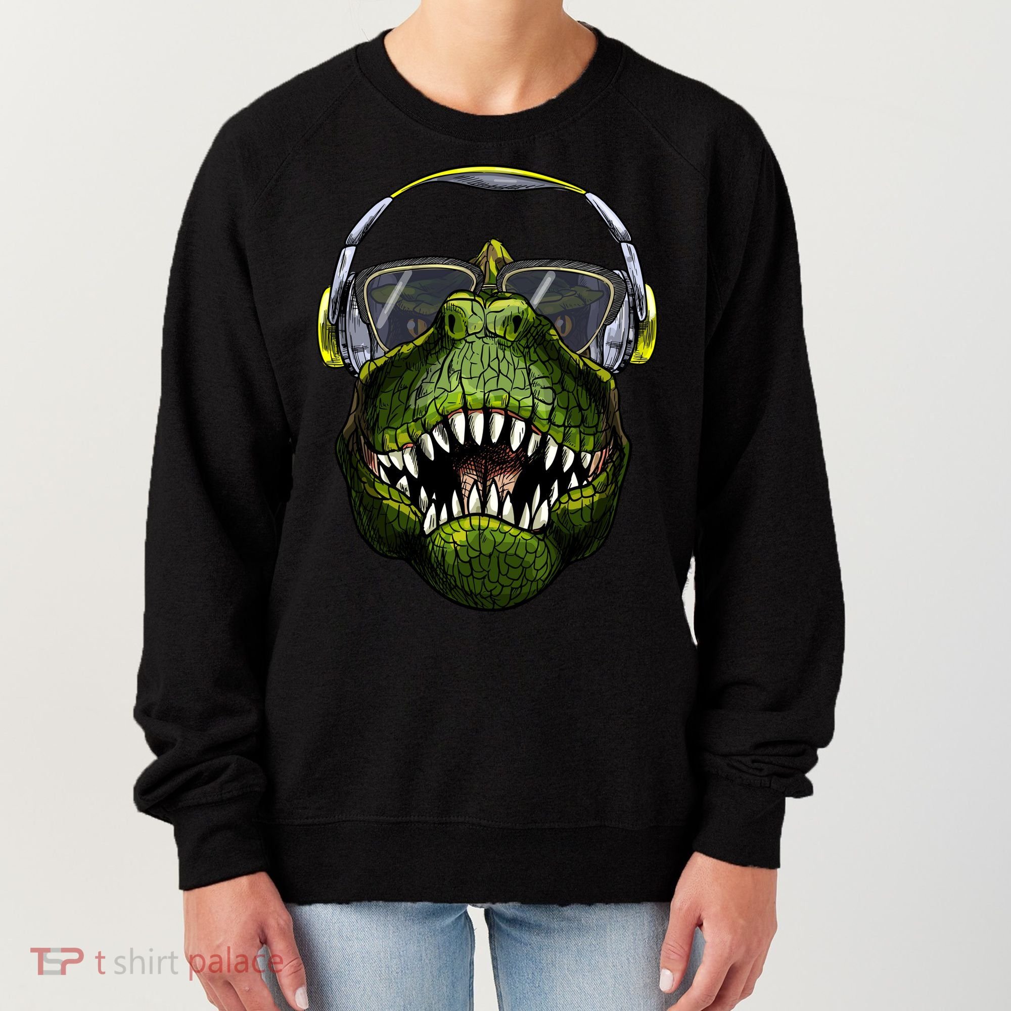 DJ T-Rex Women's Sweatshirt