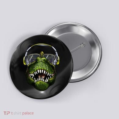 DJ T-Rex Button