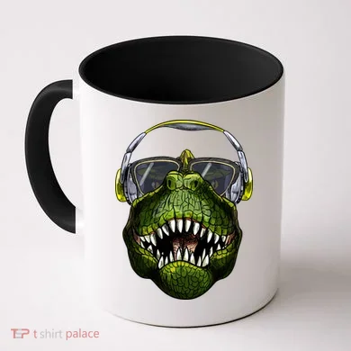 DJ T-Rex Coffee Mug