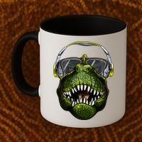 DJ T-Rex Coffee Mug thumb 2