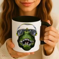 DJ T-Rex Coffee Mug thumb 3