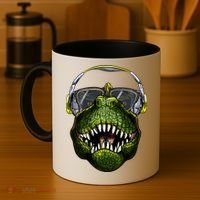 DJ T-Rex Coffee Mug thumb 4