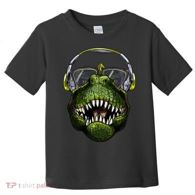 DJ T-Rex Toddler T-Shirt