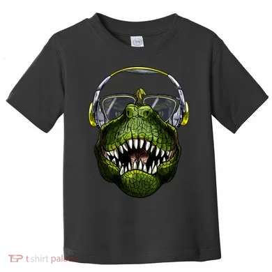 DJ T-Rex Toddler T-Shirt
